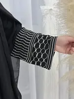 Fashion Embroidery Kimono Oversized Muslim Robe abaya syari 4