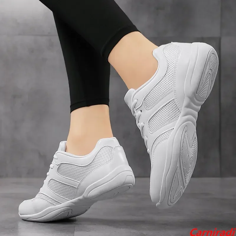 High Quality Lightweight Cheerleading Dance Shoes Girls Boy Summer Training Fitness Sneakers Kids Children Soft Gymnastics Shoes 5