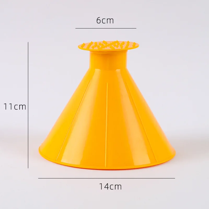 Window Cleaning Tool Car Window Windshield Magic Ice Scraper Oil Funnel Snow Remover Shovels Deicer Cone Tool Scraping Winter Accessories