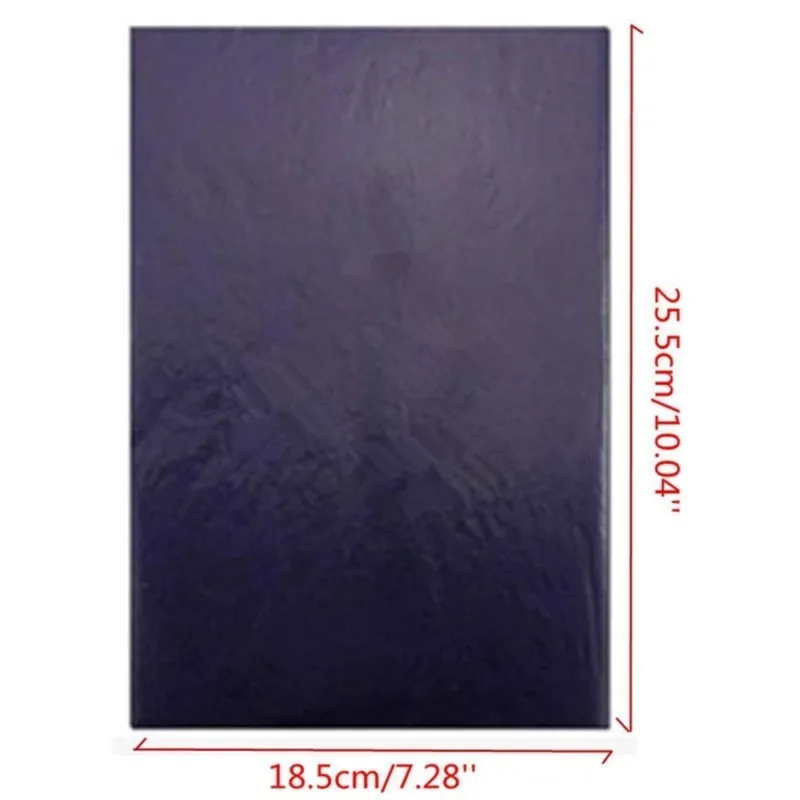 100pcs/box A4 16K Blue Carbon Stencil Transfer Paper Double Sided Hand Pro Copier Tracing Hectograph Repro 18.5x25.5cm transfer carbon paper