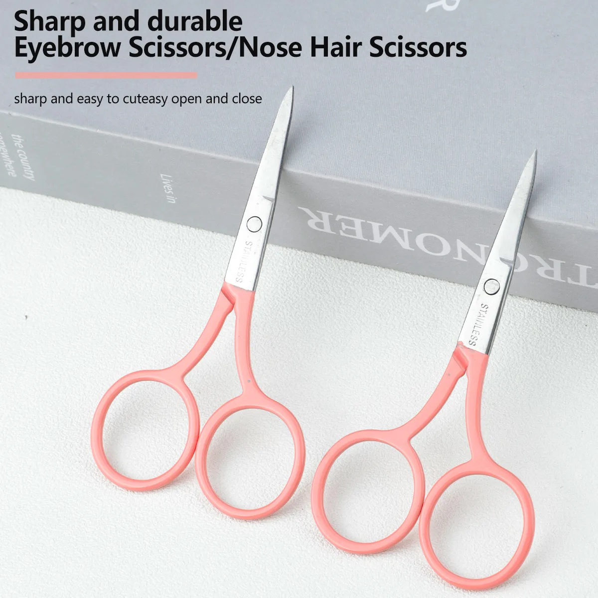1 pcs cross embroidery flower scissors make-up scissors cross-border stainless steel tip color titanium tip