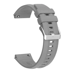 Enhanced Silicone Sport Strap for Smartwatch - Official Replacement Band (Gray)
