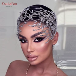 YouLaPan HP421 Bridal Crown Crystal Headband for Women Tiara and Headdress Wedding Hair Accessories Rhinestone Bride Headpiece