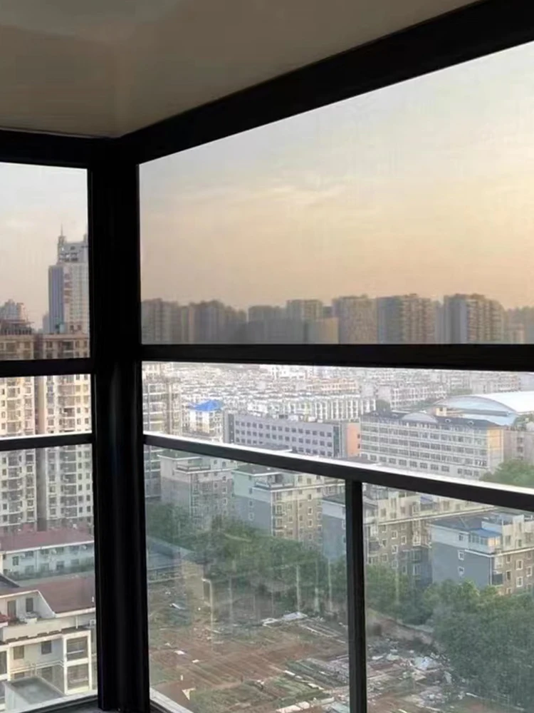 

Windproof Zip Track Electric Manual Motorized Zip Screen PVC Roll Outdoor Patio Sun Shading External Rolling Outdoor Roller Blin