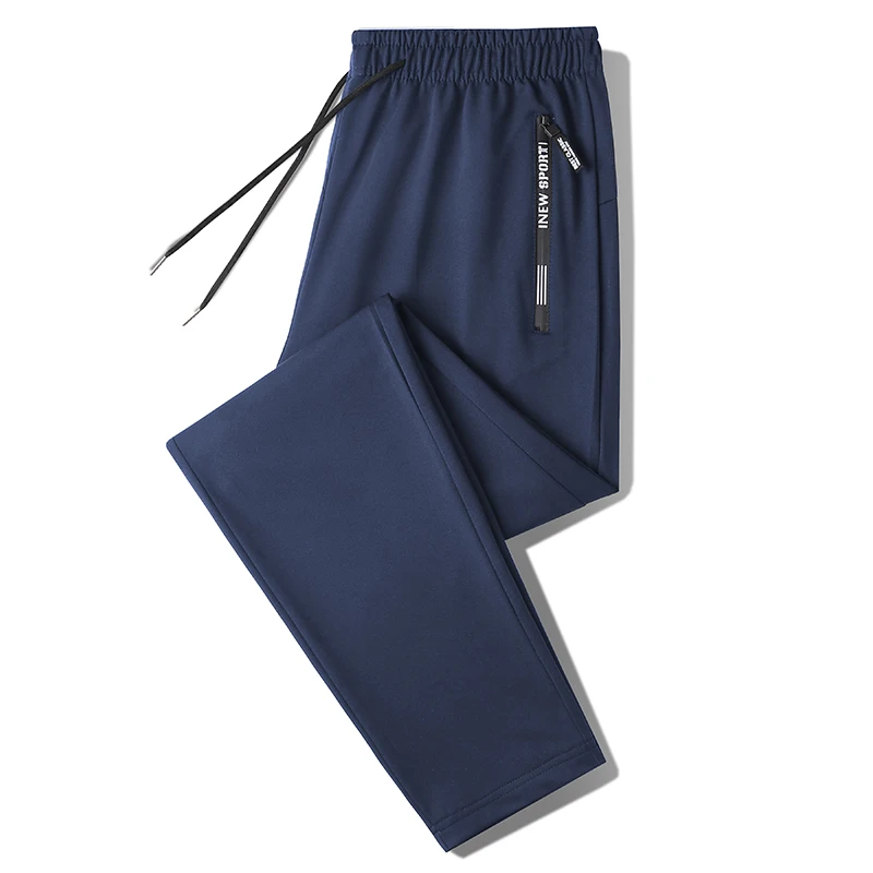 Spring Summer Men's Trousers Loose Drawstring Elastic Breathable Daily Casual All-match Plus Size Sports Pants Sweatpants