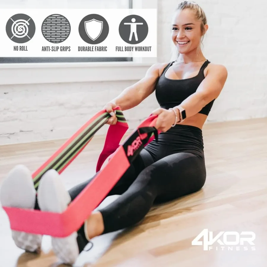 Resistance Loop Band, 50” x 3”, Made of Comfortable No-Slip Fabric, Perfect for Physical Therapy, Yoga, and Booty Building