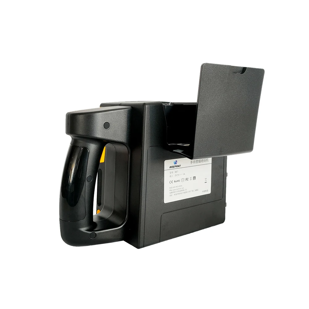Stampante a getto d'inchiostro portatile industriale 10 cm 600 DPI per codici QR/codici a barre/data di scadenza/logo/etichette, con cartucce d'inchiostro - immagine 5