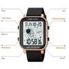 SKMEI Astronaut Creative Electronic Watches for Men Fashion Square Silicone Strap Led Digital Watch Waterproof Male Wristwatch 5