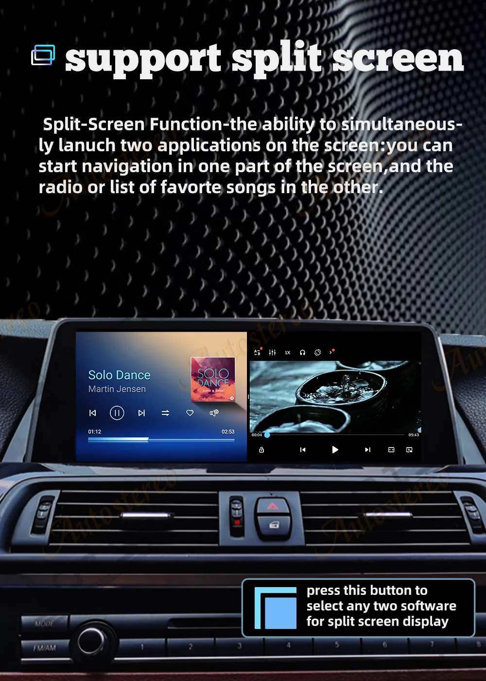 ID8 Carplay Android 13 For BMW 7 Series E65 E66 Car Head Unit Multimedia Player