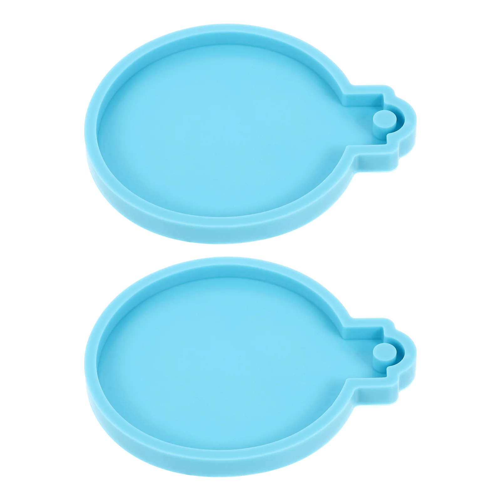

2 Pcs Pendant Silicone Mold Hanging Ornament Die Mould Molds Simple DIY Silica Gel Manual