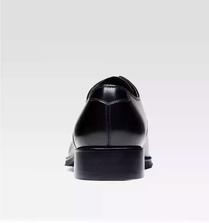 Britische Business-Schuhe aus echtem Leder für Herren, Derby-Schuhe mit geteilter Zehenpartie, poliertes Kalbsleder, Perlenrand, Hochzeitsschuhe für den neuen Bräutigam – Detail 6