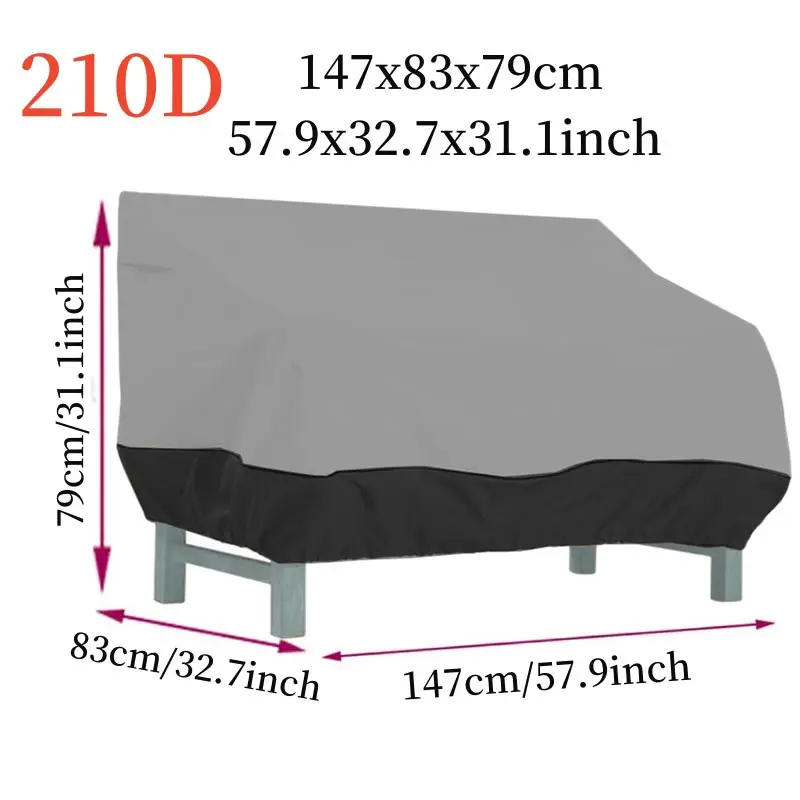 Outdoor Patio Furniture Chair Covers,Waterproof,Benchs Set Cover Sectional Sofa Set Cover,Garden Table and Chair Protector Cover 4