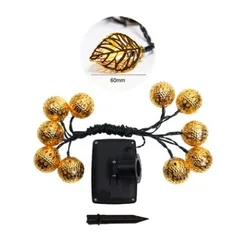 2022NEW 10/20/40/50leds Fairy Moroccan Hollow Metal Ball LED String Lights Battery Powered for Wedding Holiday Indoor Outdoor