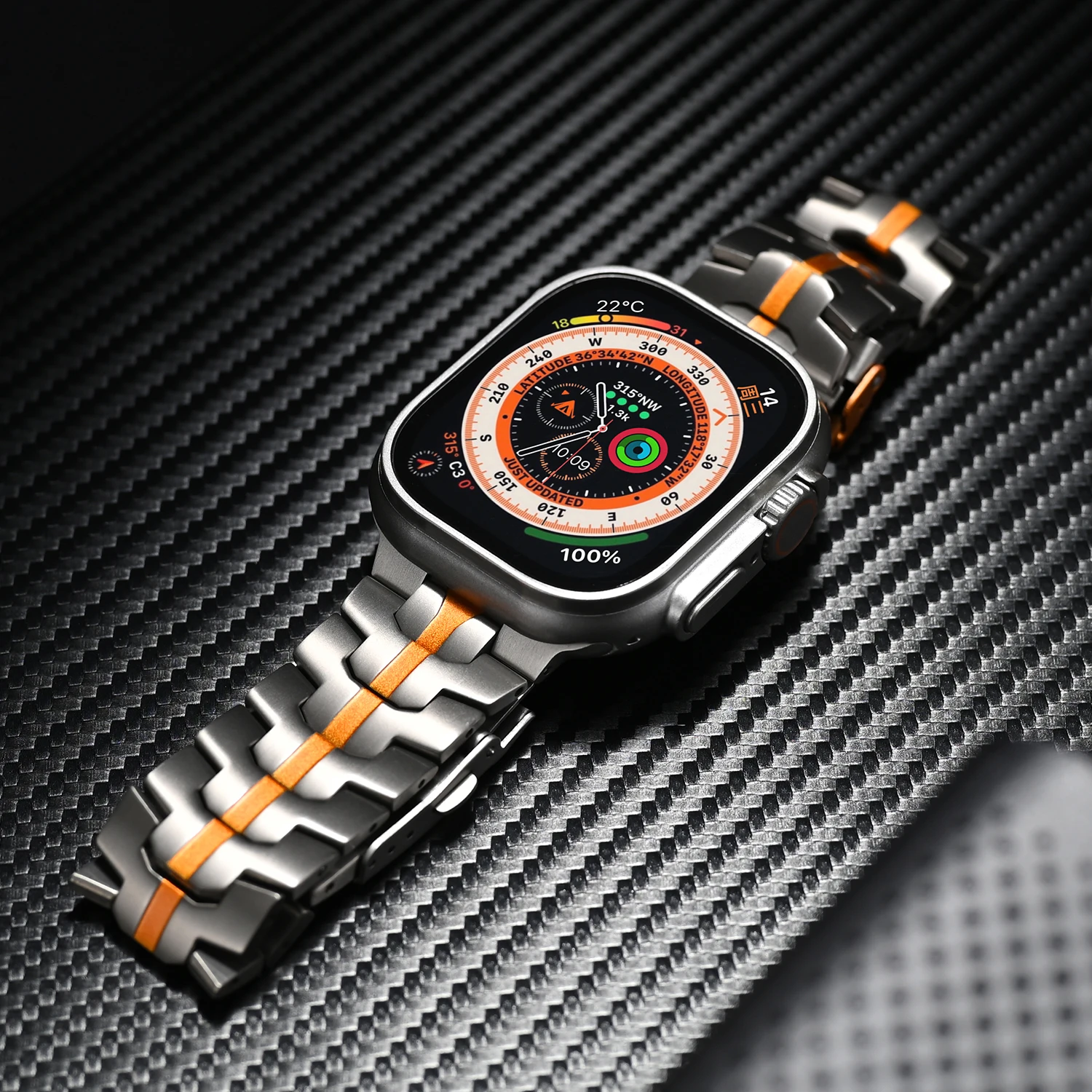 Elegant Stainless Steel Watch Link Bracelet