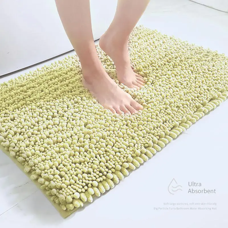 

40x60 см мягкий Впитывающий Коврик синель коврики для ванной нескользящий коврик для дома спальни ванной двери пол декоративный моющийся коврик