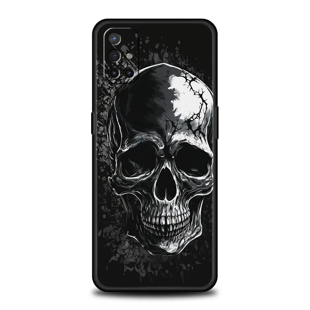 Soft TPU Terror Black Skull Design Phone Case