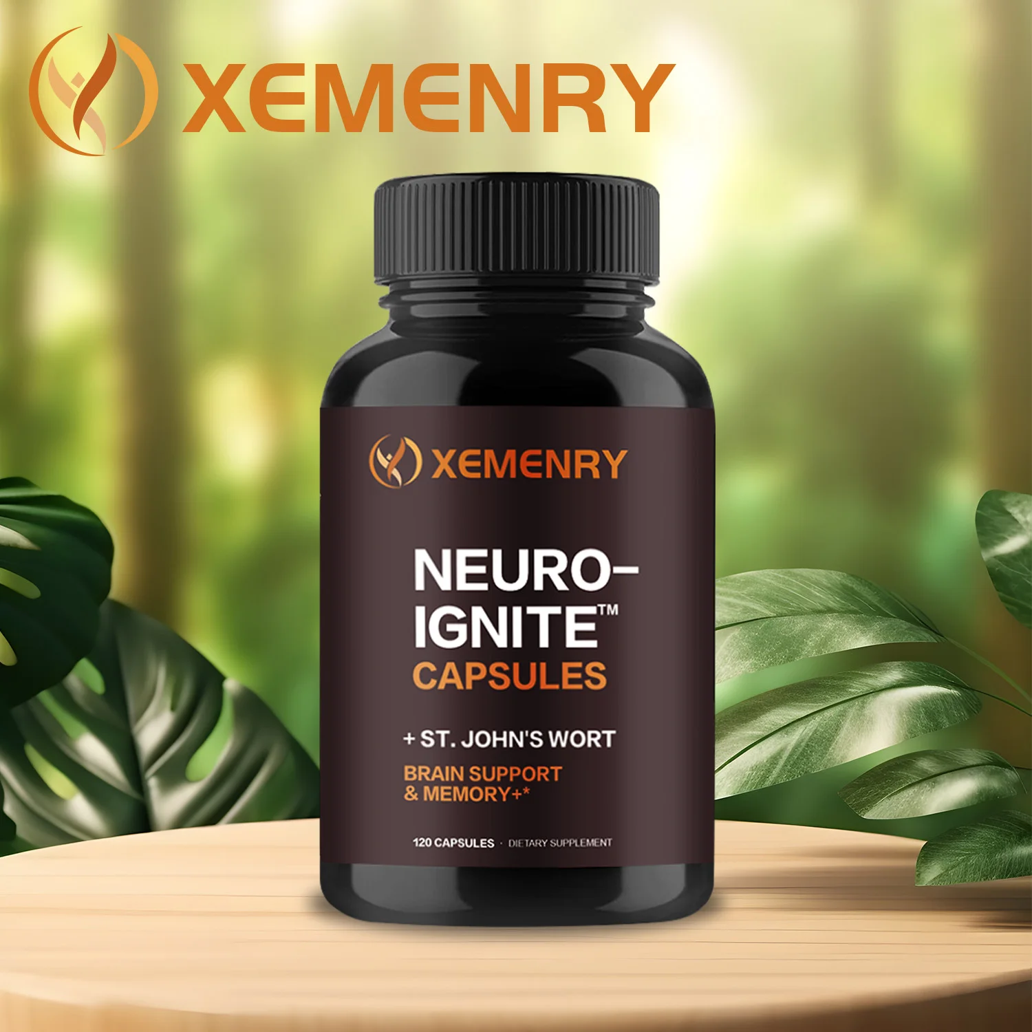 Brain Supplement - Improve Memory, Focus and Clarity, Supports Cognitive Function,  for Brain Health - 120 Capsules ﻿