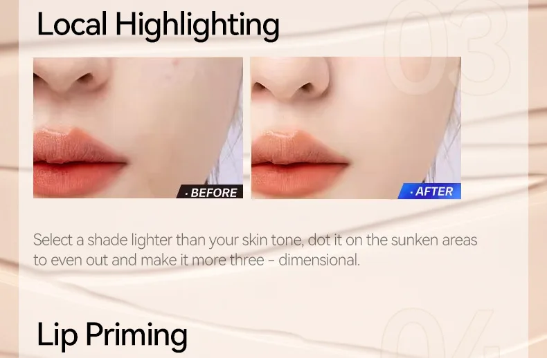 Description Picture 5 of itemGICYMANTY Long-Lasting Full Coverage Concealer Liquid Lightweight Waterproof and Crease Proof for Flawless Skin Ideal for Da