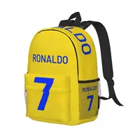 For Girls Boys Large Capacity Student Backpack CR7 C-Ronaldo Num 7 Lightweight waterproof Backpack 15inch 2