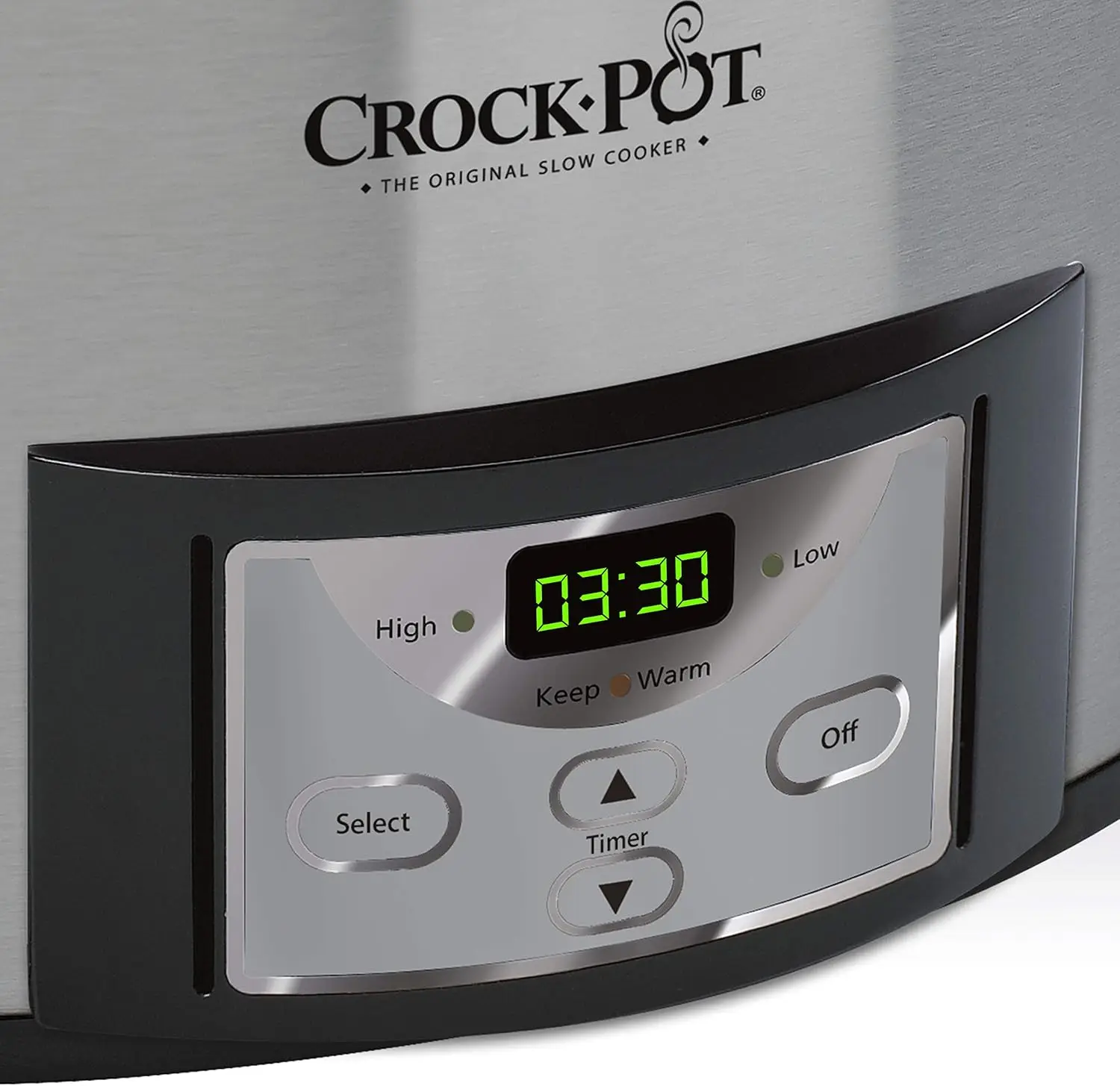 6 Quart Cook & Carry Programmable Slow Cooker with Digital Timer, Stainless Steel (CPSCVC60LL-S), pack of 1