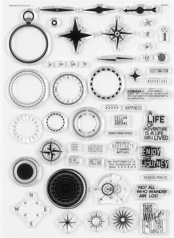 DIY 스크랩북 카드 제작용 번호 클리어 스탬프 A6562