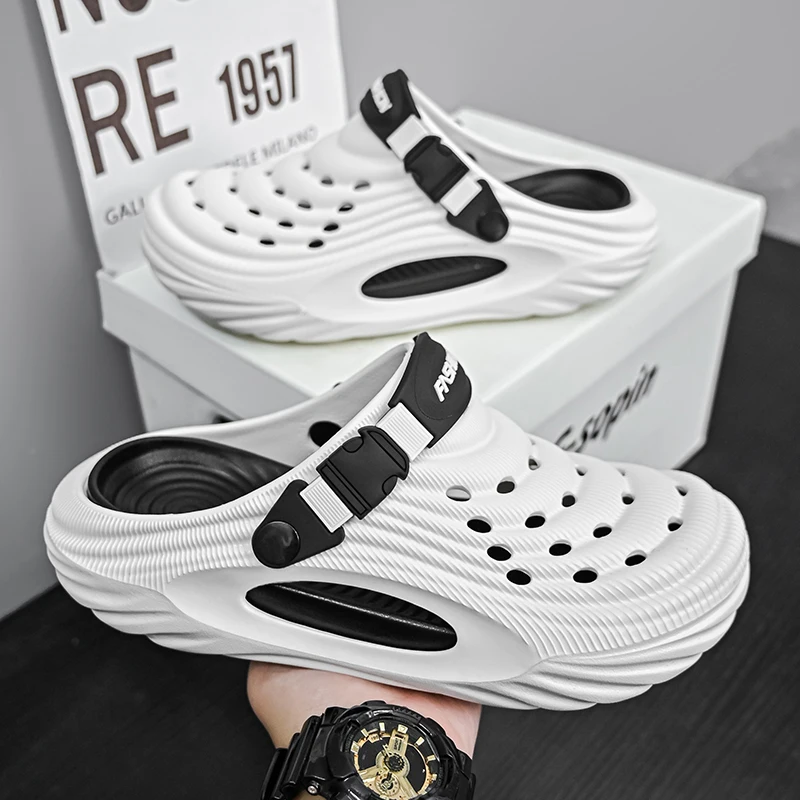 Unisex Summer Slippers Men Clogs Platform Women Beach Sandals Outdoor Casual Non-slip Footwear summer slippers,anti slip sandals
