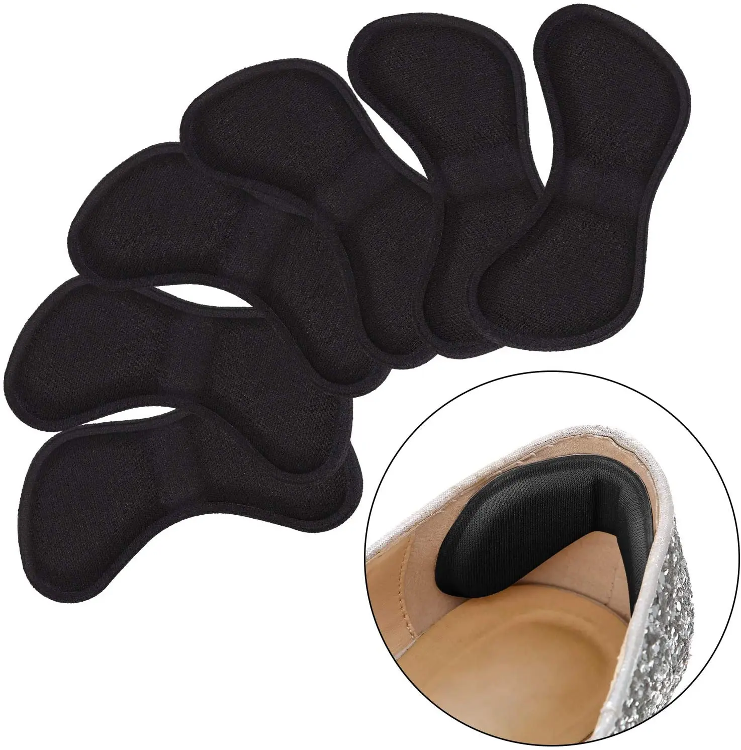6 Pairs Heel Insoles Patch Pain Relief Anti-wear Cushion Pads Feet Care Heel Protector Adhesive Back Sticker Shoes Insert heel protector heel insoles