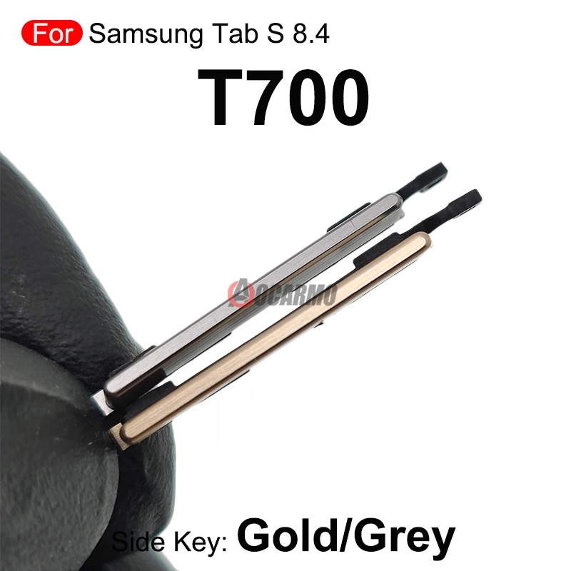 삼성 갤럭시 탭 S 8.4'' T700 SM-T700 측면 버튼 키용 블랙 골드 전원 볼륨 버튼 마이크로 SIM 카드 코브 교체