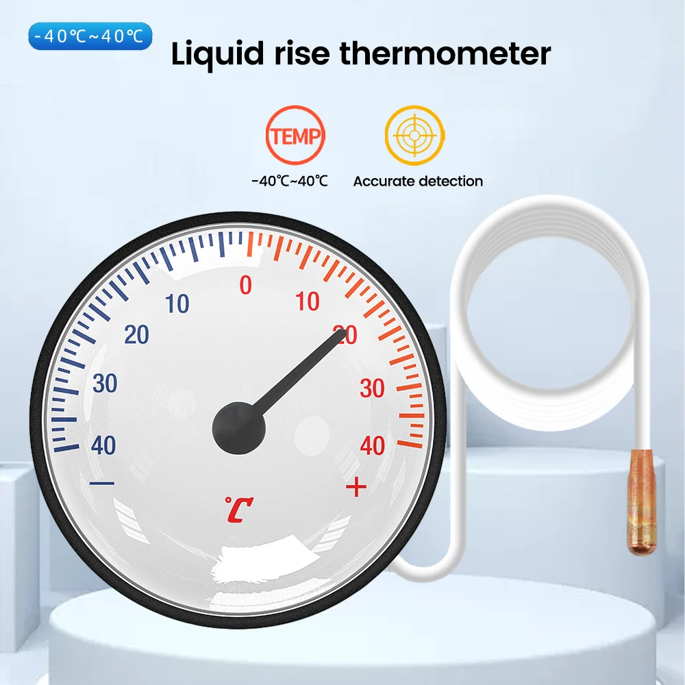

-40 ~ + 40 ℃/0-120 ℃ термометр для духовки с капиллярной трубкой 1,4 m бытовой термометр для холодной цепи транспортировки горячей пружины
