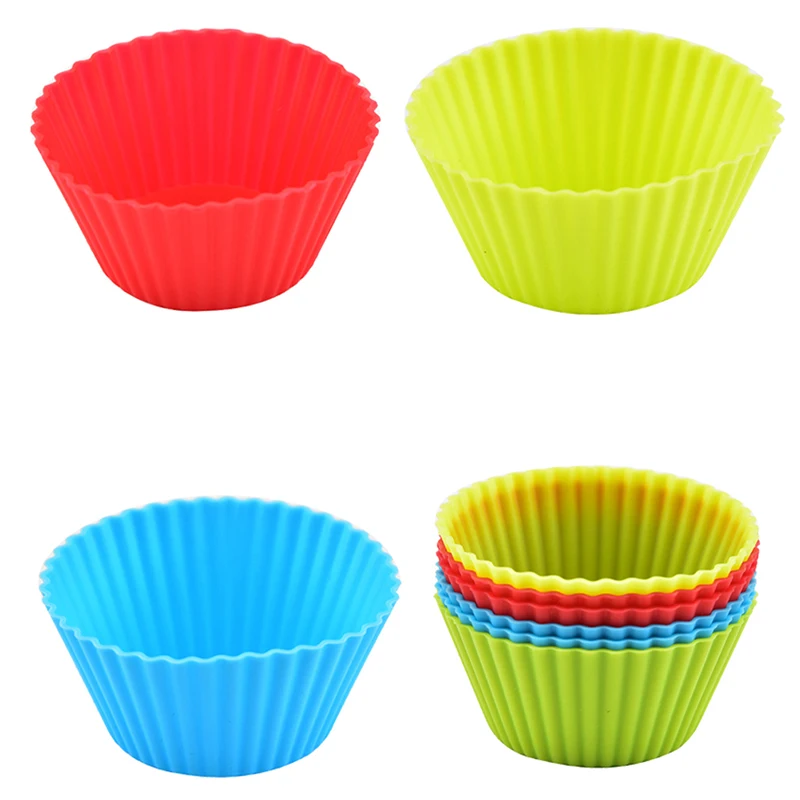 gat vergeten Mijnwerker 5Pc Silicone Cupcake Mold Ronde Cake Muffinvorm Bakvormen Non stick  Hittebestendige Herbruikbare Siliconen Cakevormen Snoep diy| | - AliExpress