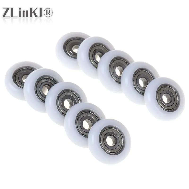 5/10pcs Sliding Shower Roller Wheel Plastic Door Replacement Roller Wheel Runner 21.5mm*6mm shower room accessories