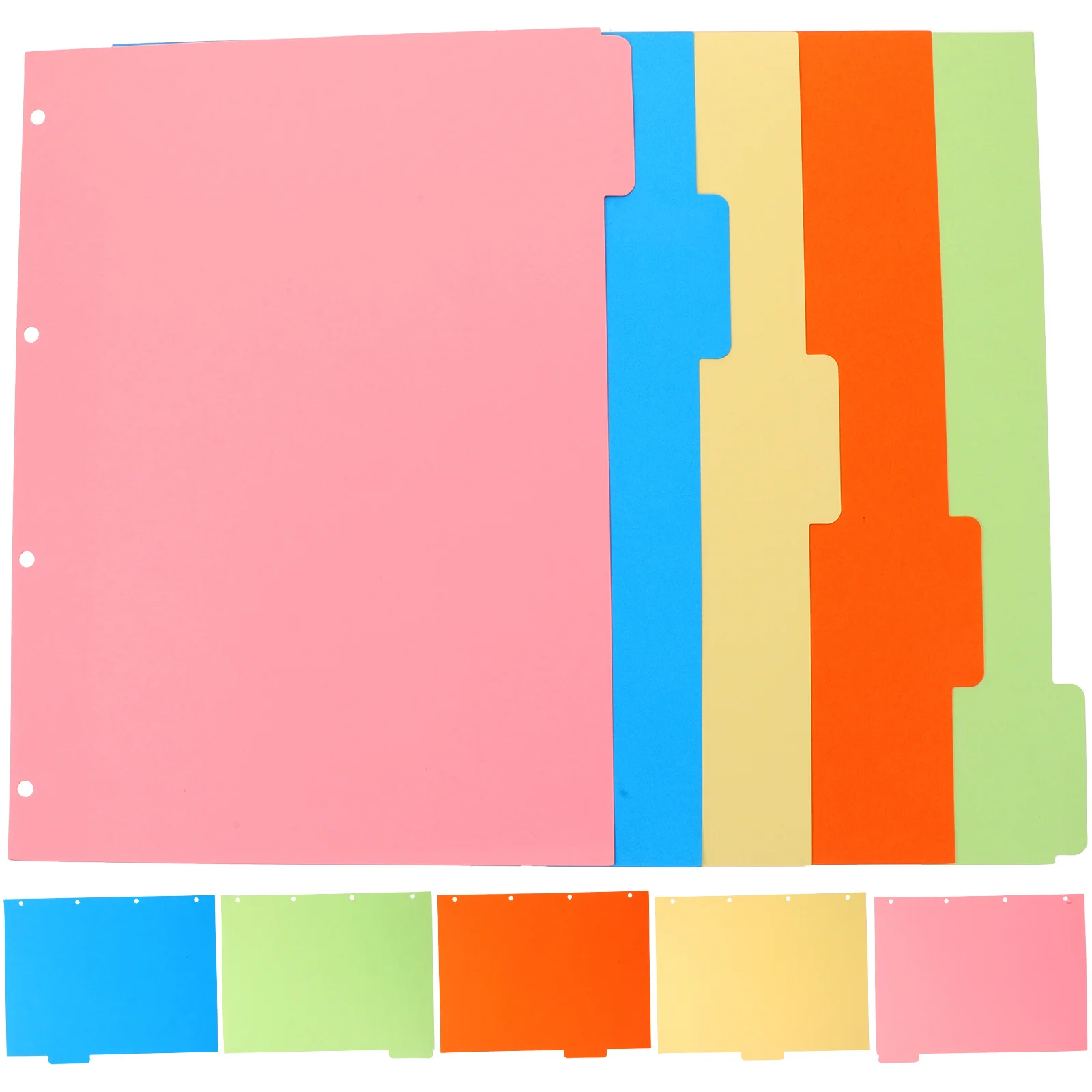 2 Sets Separator Page Notebook Tab Dividers Labels Hand Account Aesthetic Binder Paper Jam Notebooks