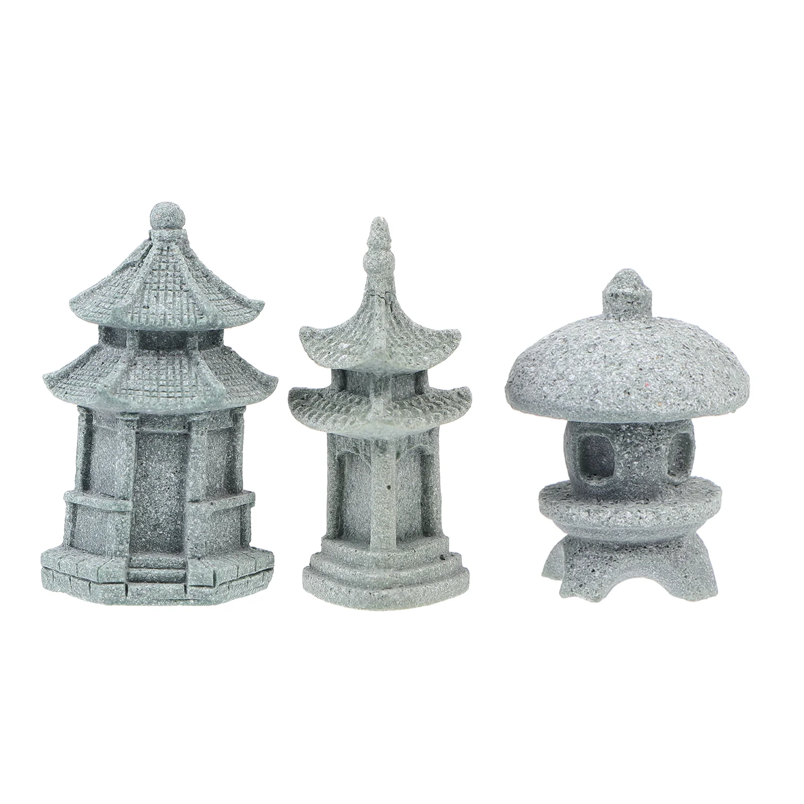 

Simulated Pavilion Tower Lantern Decor Chic Landscape Light Grey Tower Stone Furnishings Home Porch Pavilion Furnishings