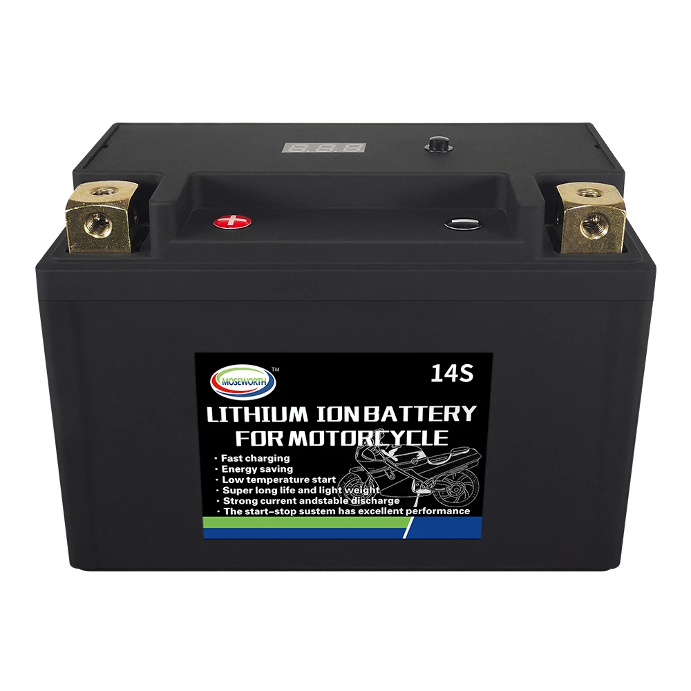Batteria 14S Lifepo4 Batteria Moto 12V 8Ah Con Batterie Al Litio Ferro Fosfato Bms Per Moto Elettrica Atv Utv Camper