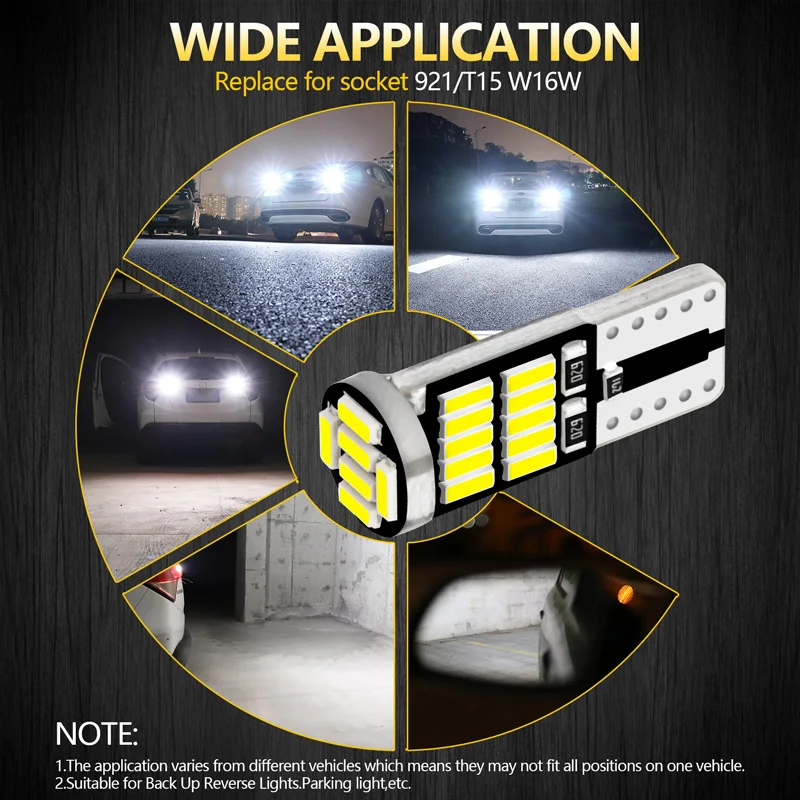 AILEO 2/10Pcs W5W T10 Led ���� Canbus 4014 6000K 168 194 Led �ڵ��� ���׸��� �� ���� ��ȣ�� �� ��ȣ ���� �ڵ� 12V