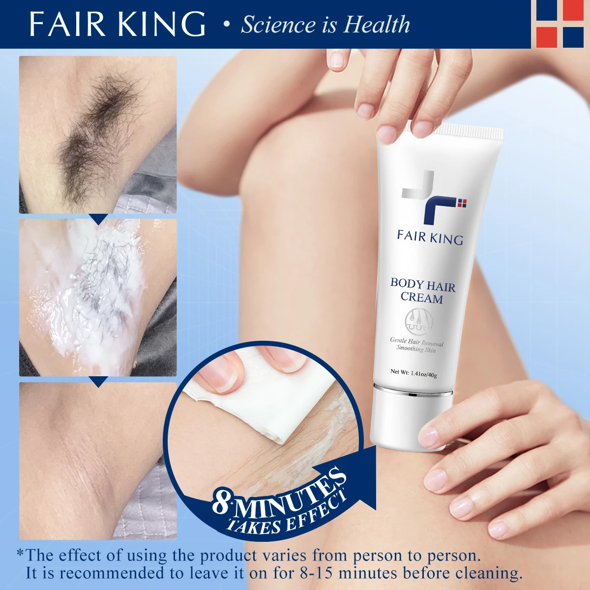 FAIR KING Men and Women Herbal Depilatory Cream Hair Removal Painless Cream for Removal Armpit Legs Hair Body Care Shaving 40g 2