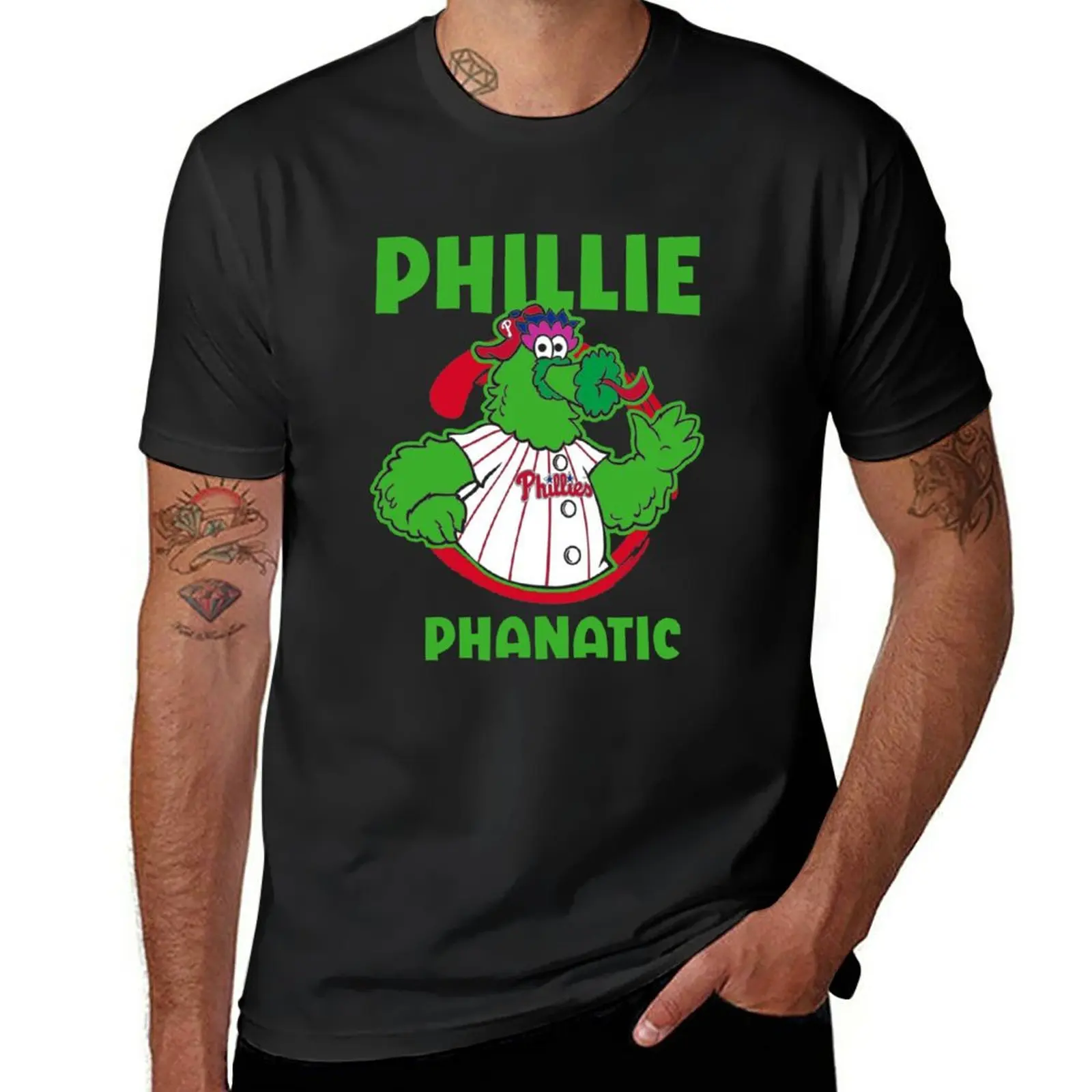 

New phillies phanatic green T-Shirt korean fashion quick-drying t-shirt big and tall t shirts for men