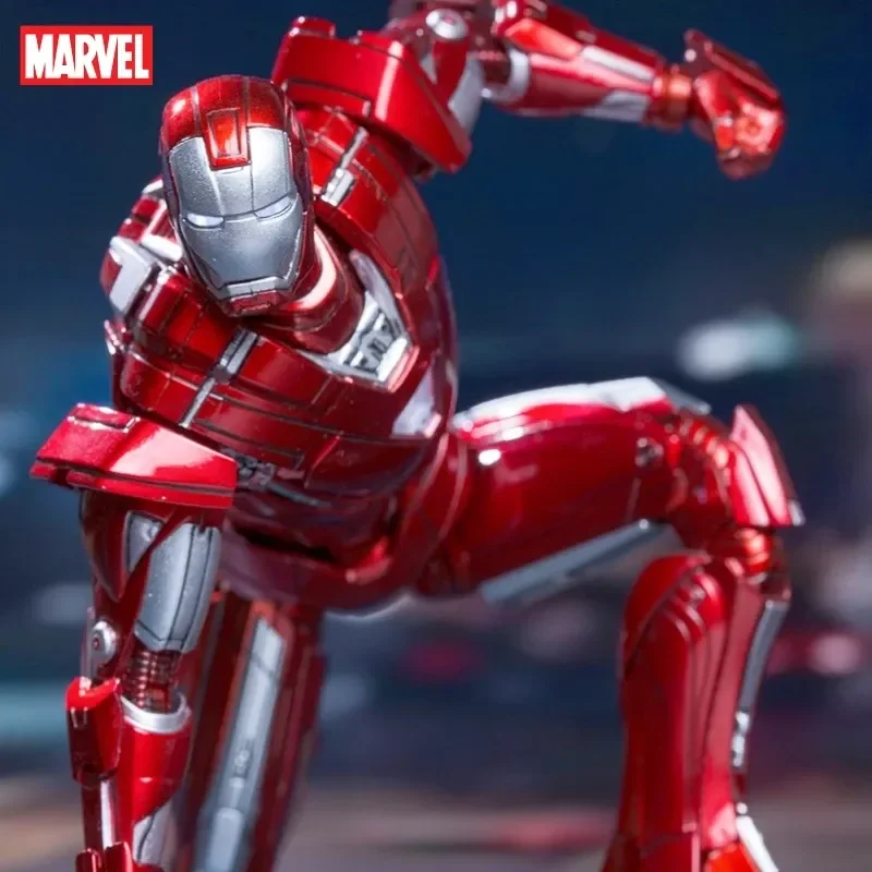 Originale Comicave Iron Man Oman 1/12 Mk38 Lega Di Metallo Mk40 Mk21 Mk25 Mk26 Mk33 Mk42 Mk43Led Marvel Legends Action Figure Toys