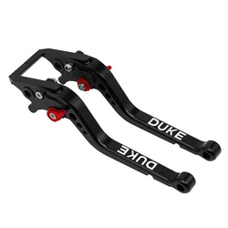Enhanced Motorcycle Adjustable Brake and Clutch Lever with Long Handle Guard (DUKE - BK.R)