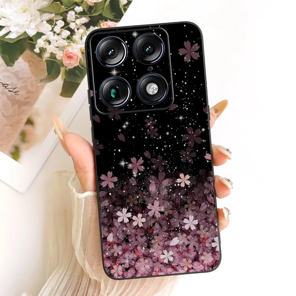 Floral Marble Soft Silicone Protective Case