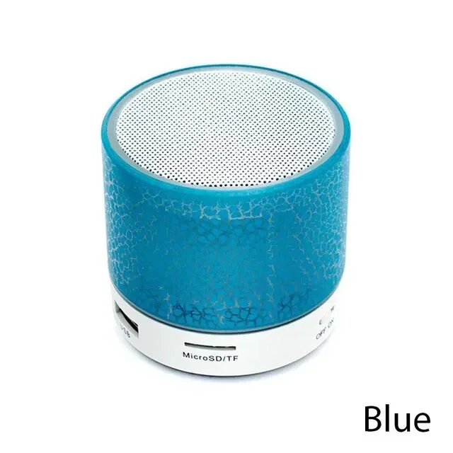 Mini altavoz inalámbrico con Bluetooth, columna de sonido de música MP3 portátil, tarjeta LED TF colorida, USB, Subwoofer para PC y teléfono