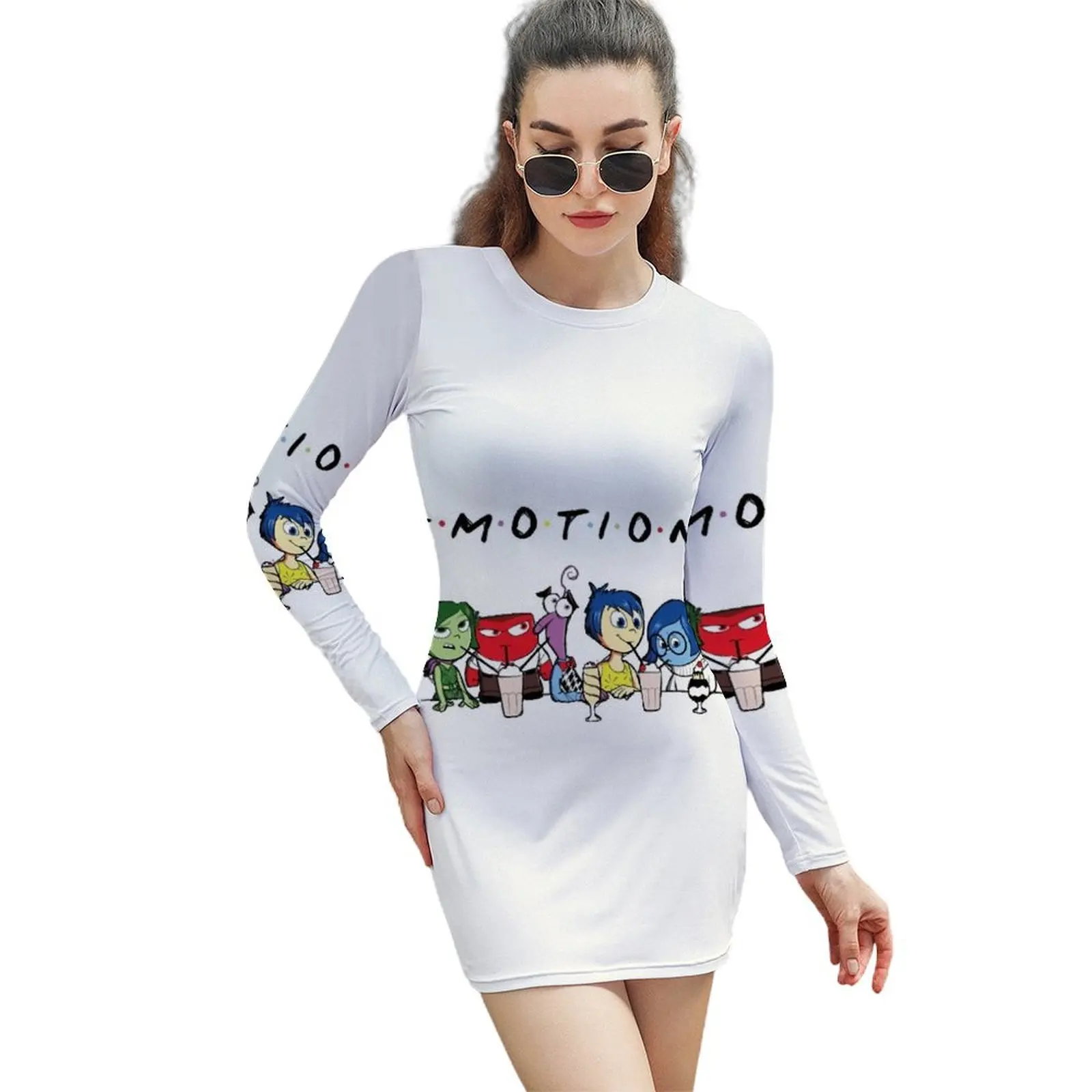 

E·M·O·T·I·O·N·S Long-Sleeved Sheath Dress women dresses women's elegant loose dresses