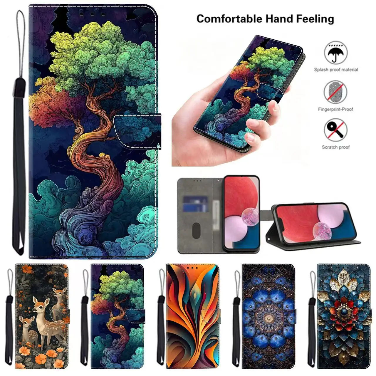 Magnetic Flip Leather Wallet Phone Case