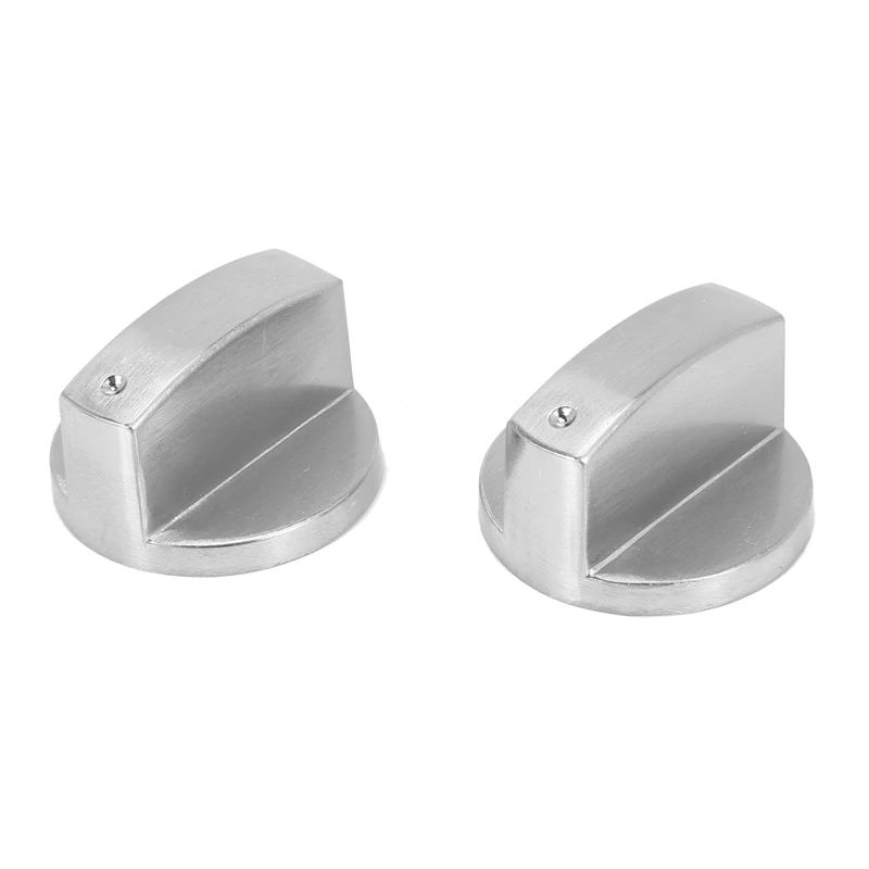 Stoves Cooker Knobs,Oven Knob(8Pcs),6Mm Universal Silver Gas Stove Control Knobs Adaptors Oven Rotary Switch