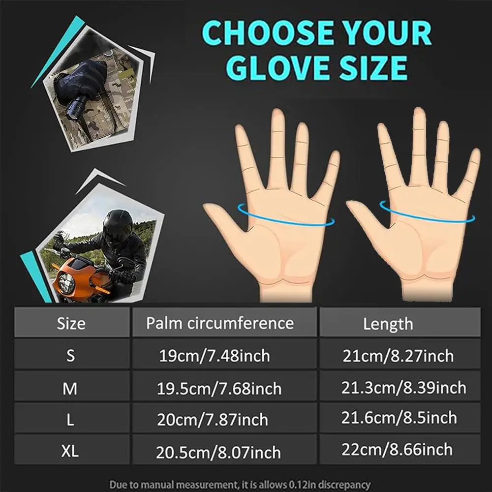 Taktische Vollfinger-Handschuhe aus Eisseide für den Außenbereich, Motorrad-Reiten, Touchscreen-Handschuhe mit rutschfestem, atmungsaktivem, verschleißfestem – Detail 1