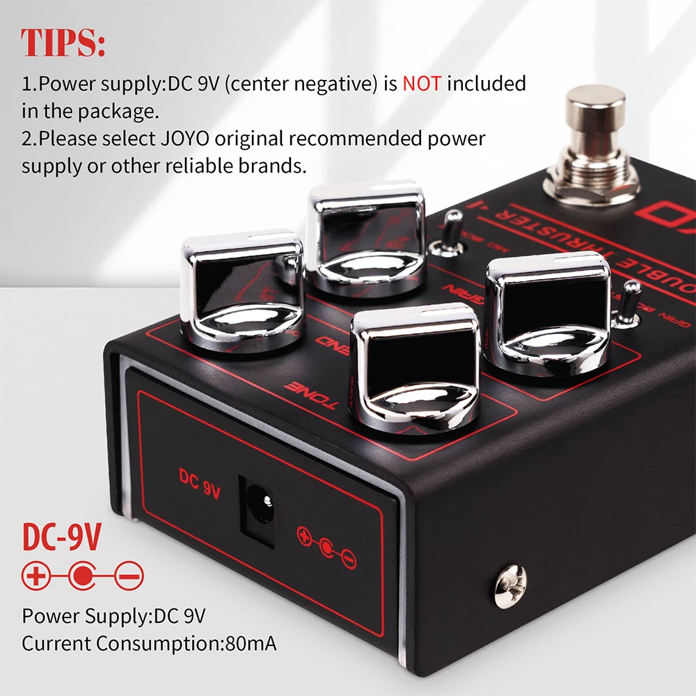 R-28 Bass Guitar Pedal Overdrive Effects with Independent Mid Frequency Double G
