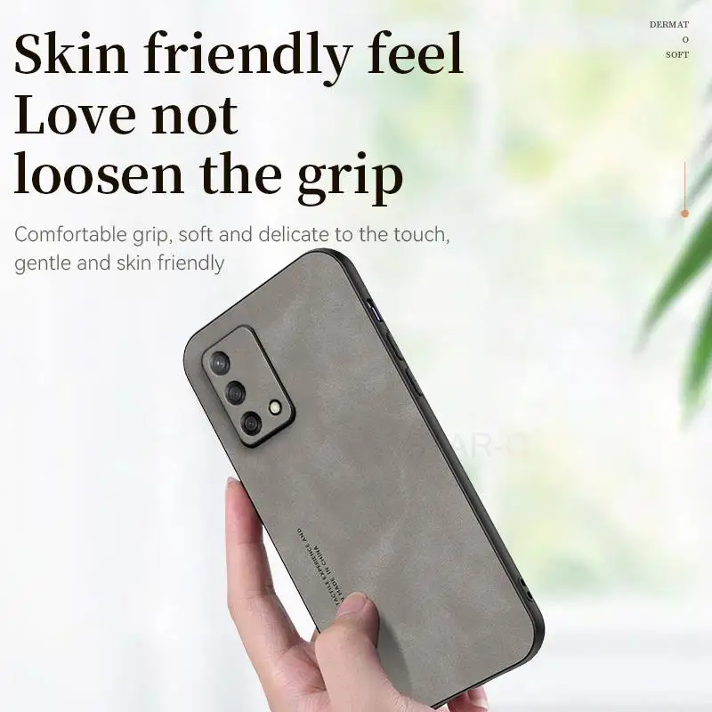Luxury Sheepskin Leather Retro Men’s Business Back Case Cover