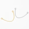 ANDYWEN 925 Sterling Silver 5.5cm 6cm Spare Parts Chains For Stud Earring Piercing Hoops Drop Earring Women Fine Jewelry Gift 4