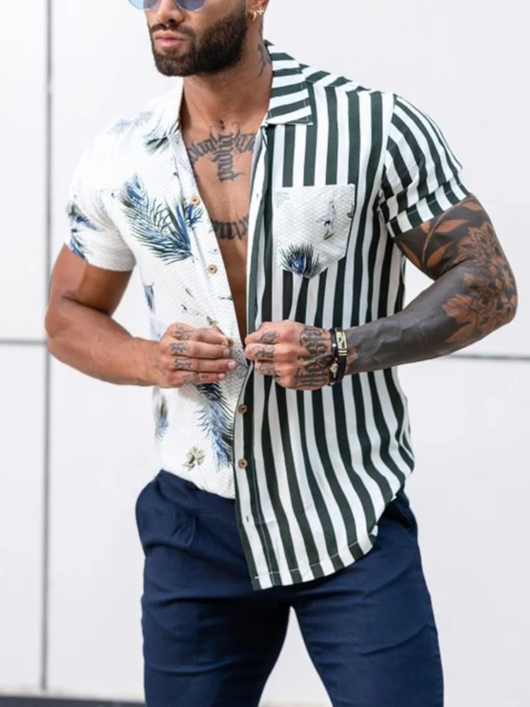 Рисунок 2 - Мужская пляжная рубашка в полоску