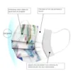 Adult Disposable Fashion Flower Floral Print Mask 50/100pcs Summer Three-layer Dustproof Hanging Ear Non-woven Mask 2